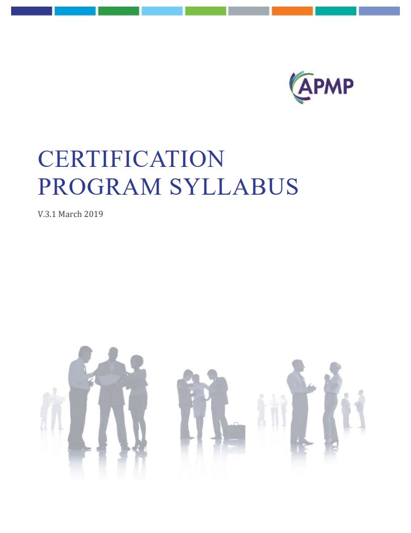 New APMP Certification Syllabus